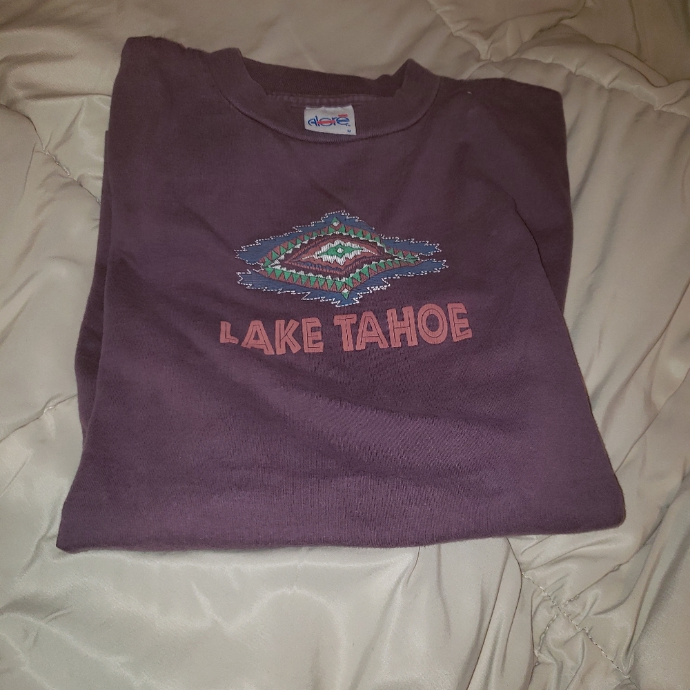 Burgundy Lake Tahoe T Shirt (Adore) Size M